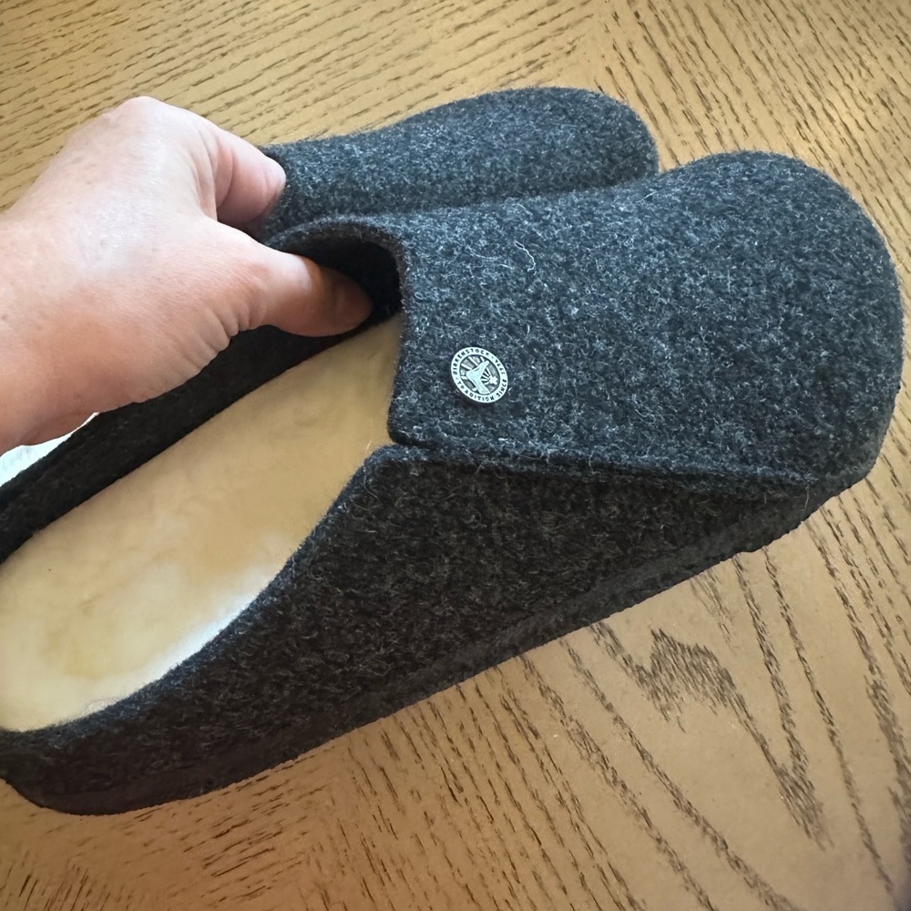 Birkenstock Wool Upper Upper,genuine Sheepskin Lining, Sz42(EU);USA10, New - Picture 4 of 9
